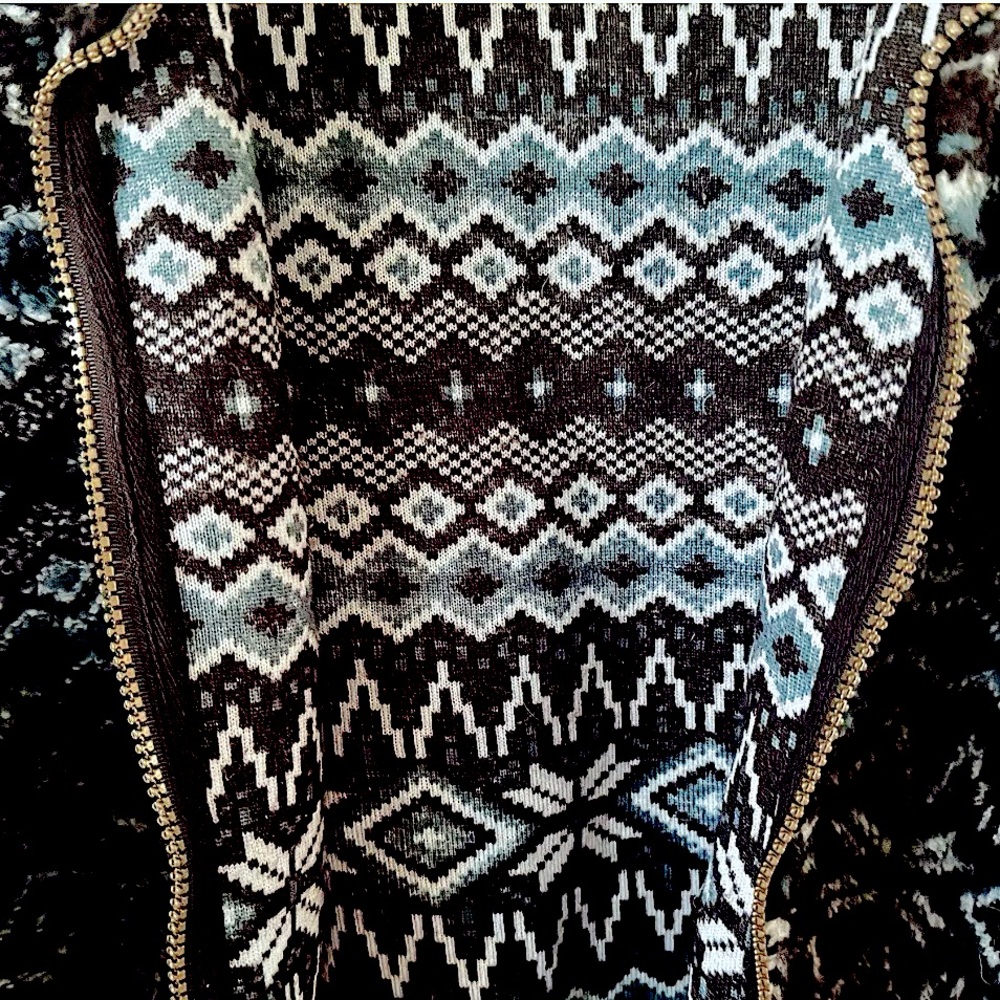 Denim & Co Nordic Stripe Print Toggle Drawstring … - image 8